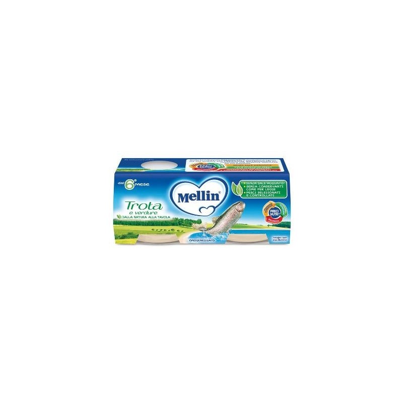 Mellin omogeneizzato trota 2 x 80 g