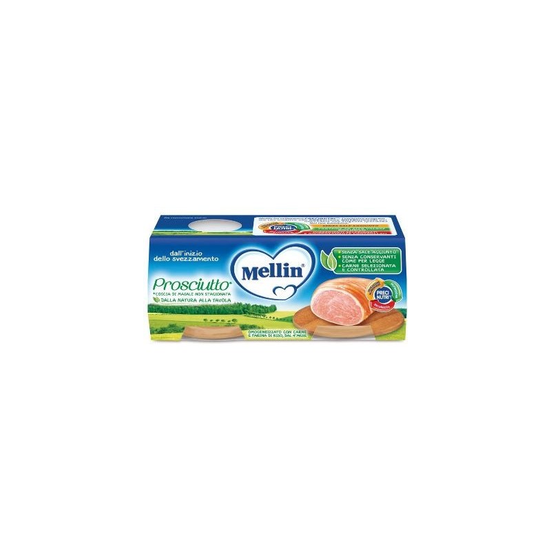 Mellin omogeneizzato prosciutto 2 pezzi x 80 g