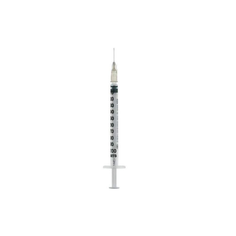 Siringa per insulina extrafine 1ml 100 ui ago removibile 27gauge 0,40x12 mm 1 pezzo
