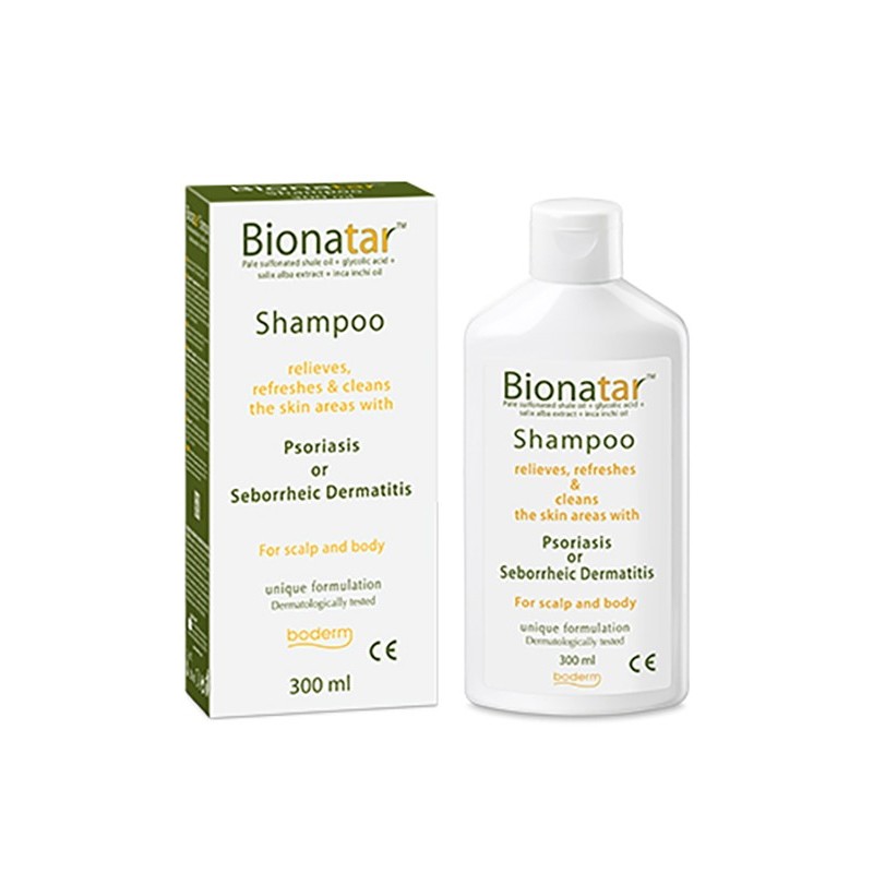 Bionatar shampoo indicato in presenza di sintomi di psoriasio dermatite seborroica 300 ml ce Bionatar shampoo indicato in presenza di sintomi di psoriasio dermatite seborroica 300 ml ce