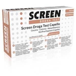 Screen droga test 4 sostanze tramite capelli test antidrogacapello