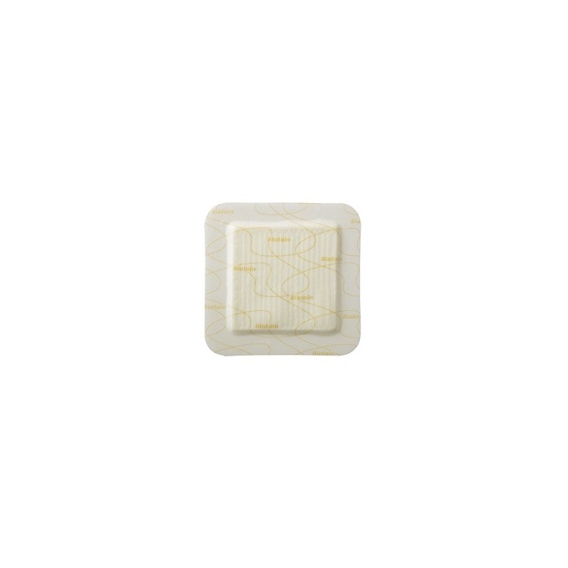 Medicazione biatain in schiuma di poliuretano con bordo adesivo in silicone 10x10 cm 10 pezzi Medicazione biatain in schiuma di poliuretano con bordo adesivo in silicone 10x10 cm 10 pezzi