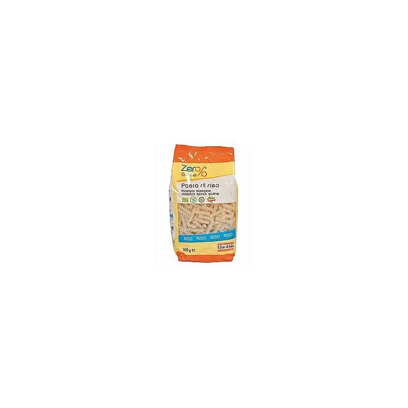 Zero% glutine pasta riso fusilli senza glutine bio 500 g