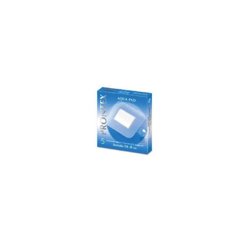 Garza compressa prontex aqua pad 10x8cm 5 pezzi