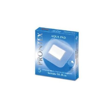 Garza compressa prontex aqua pad 10x8cm 5 pezzi