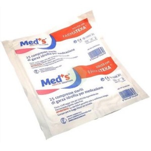 Garza compressa idrofila meds farmatexa 12/8 20x20cm 25 pezzi