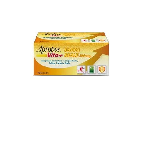 Apropos vita+ pappa reale 500 mg 10 flaconcini 10 ml