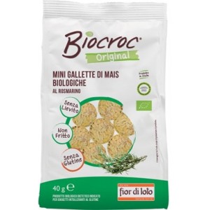 Biocroc mini gallette di mais rosmarino bio 40 g