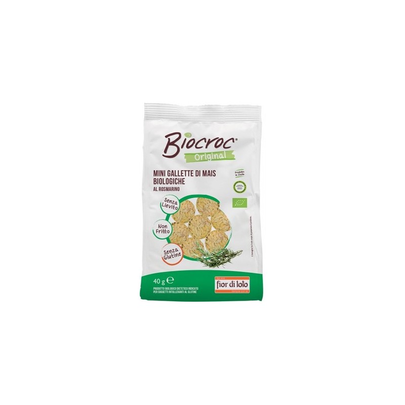 Biocroc mini gallette di mais rosmarino bio 40 g