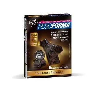 Pesoforma barretta double dark 6 pasti 12 x 31 g