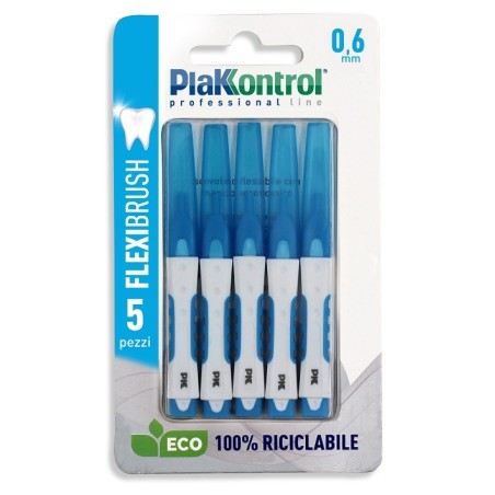 Plakkontrol scovolino interdentale flexi brush06 blister 5 pezzi