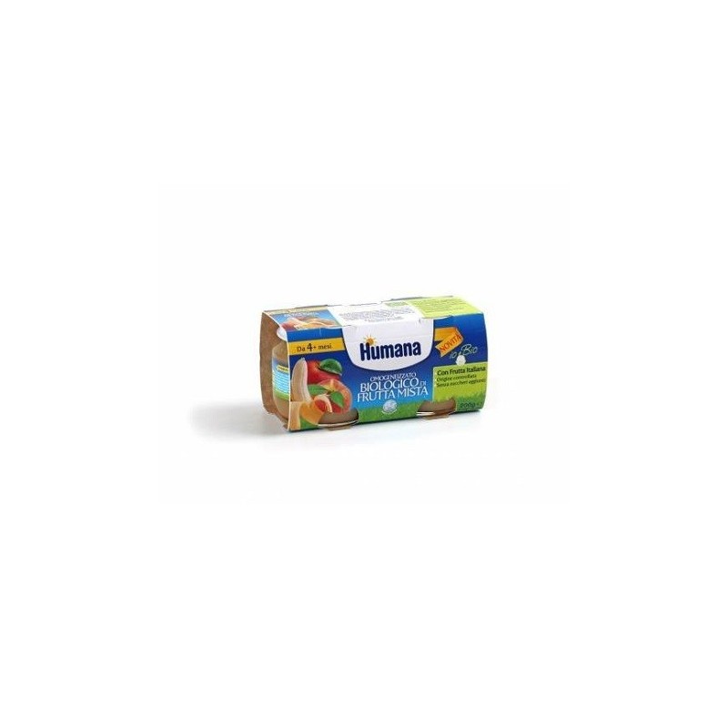 Humana omogeneizzato frutta mista bio 2 vasetti 100 g