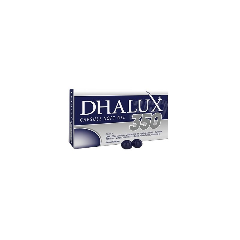 Dhalux 350 blister 30 capsule molli astuccio 29,4 g