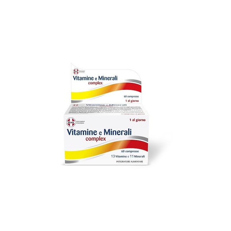 Matt divisione pharma vitamine e minerali complex 60 compresse