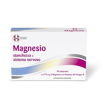 Matt divisione pharma magnesio stanchezza e sistema nervoso30 compresse