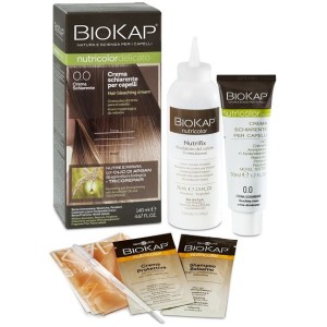 Biokap nutricolor 0,0 new crema schiarente tinta tubo + flacone