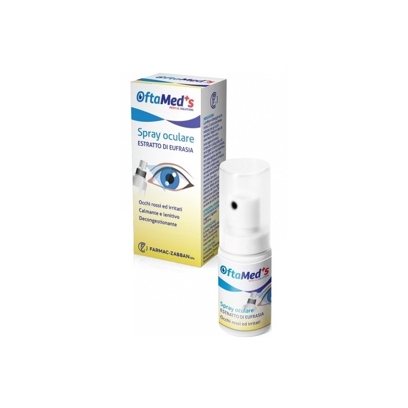 Oftamed's spray oculare occhi rossi e irritati estratto eufrasia 10 ml Oftamed's spray oculare occhi rossi e irritati estratto eufrasia 10 ml