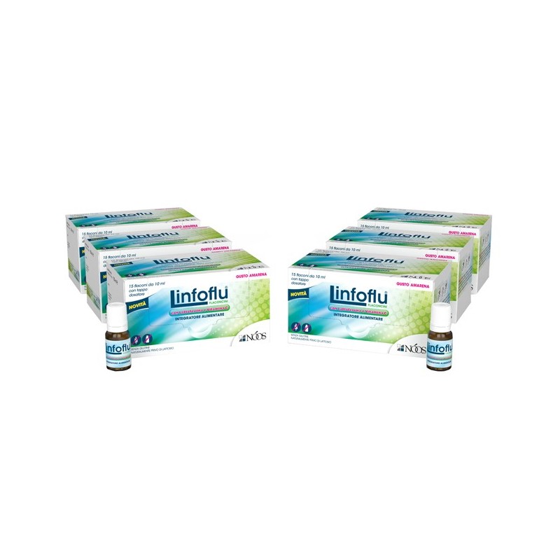 Linfoflu multipack confezione multipla da 6 astucci x 15 flaconi da 10 ml