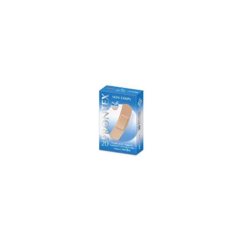Cerotto prontex skin strips formato medio astuccio 20 pezzi