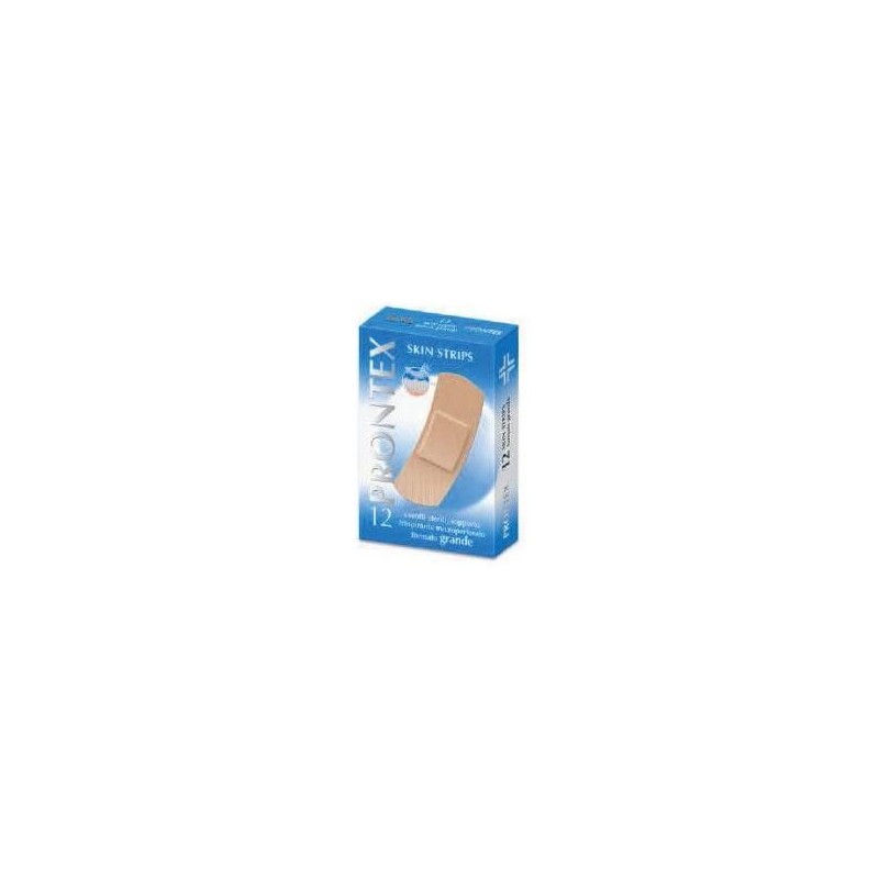Cerotto prontex skin strips formato grande astuccio 12 pezzi