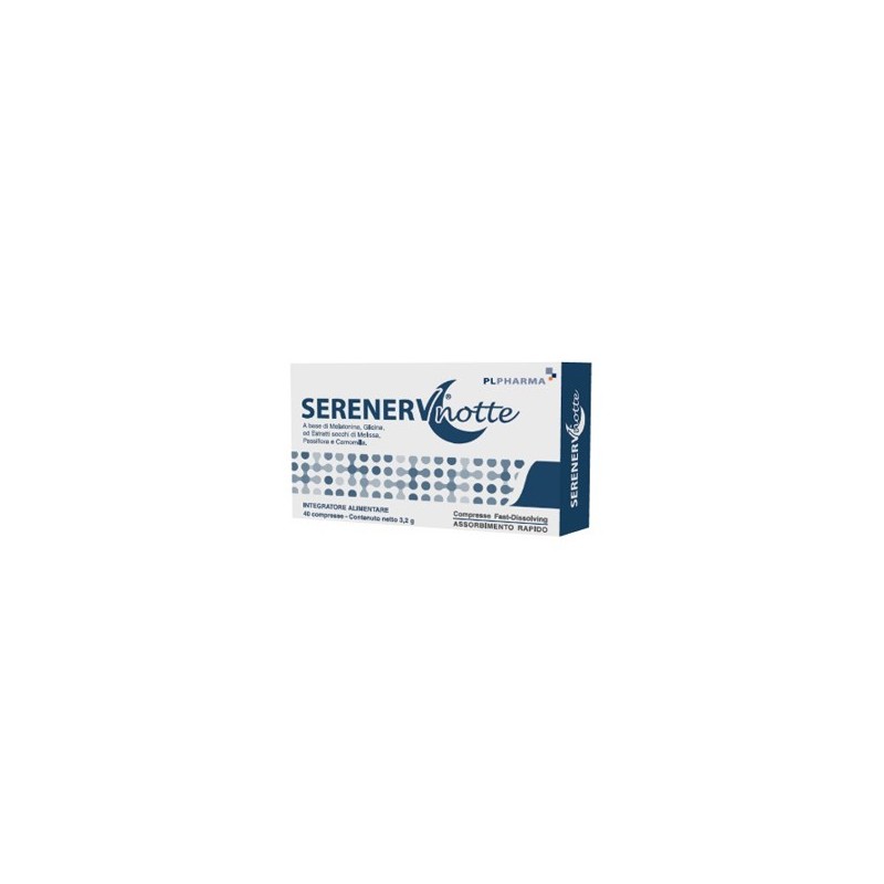 Serenerv notte 40 compresse 0,8 mg Serenerv notte 40 compresse 0,8 mg