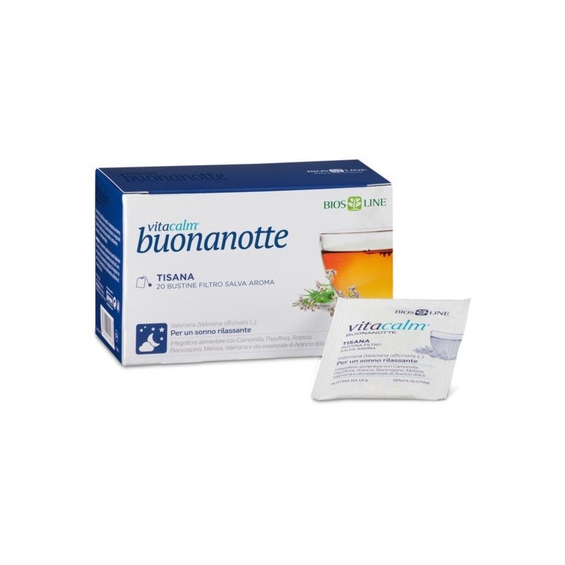Vitacalm buonanotte tisana 20 bustine Vitacalm buonanotte tisana 20 bustine