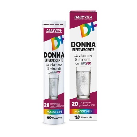 Dailyvit+ multivitaminico e multiminerale donna effervescente 20 compresse