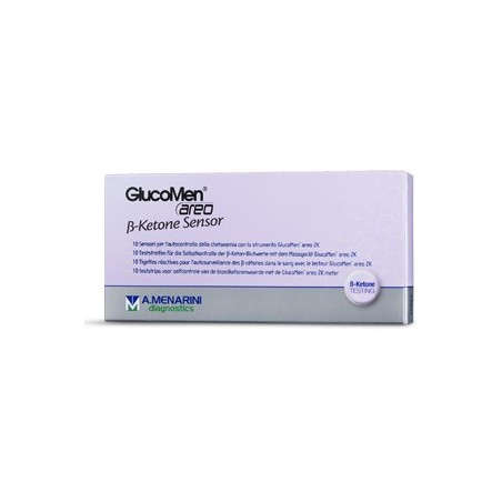 Strisce misurazione chetonemia glucomen areo b-ketone sensor10 pezzi