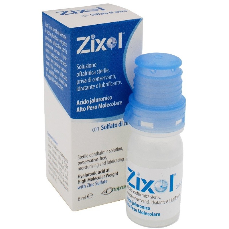 Soluzione oftalmica zixol pluridose 8 ml Soluzione oftalmica zixol pluridose 8 ml