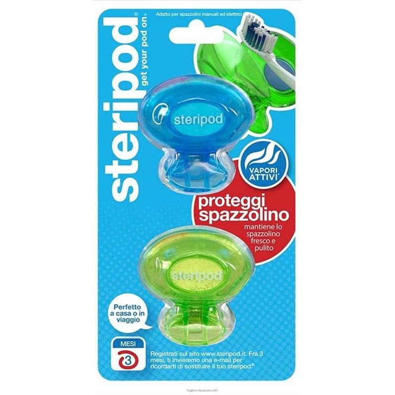 Steripod proteggispazzolino 2 pezzi Steripod proteggispazzolino 2 pezzi