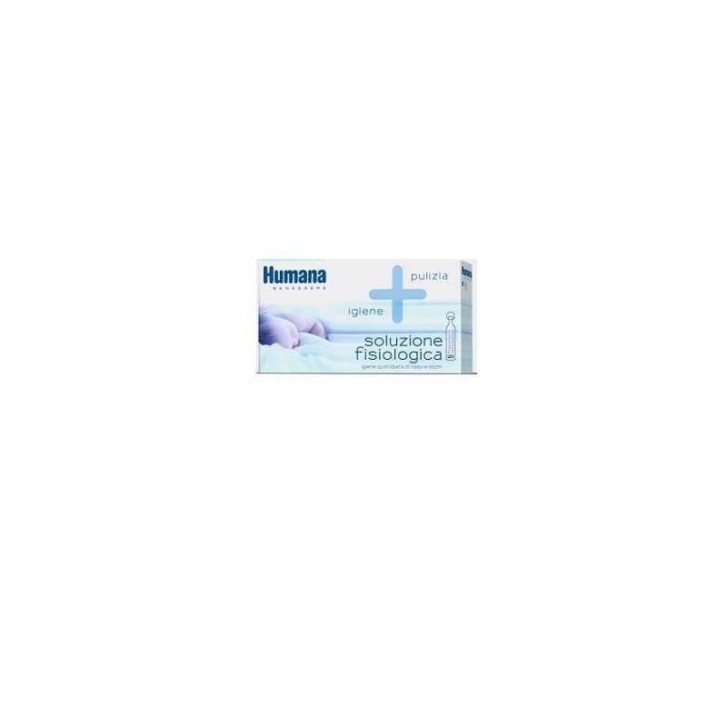 Humana soluzione fisiologica monodose, 20 flaconcini da 5ml