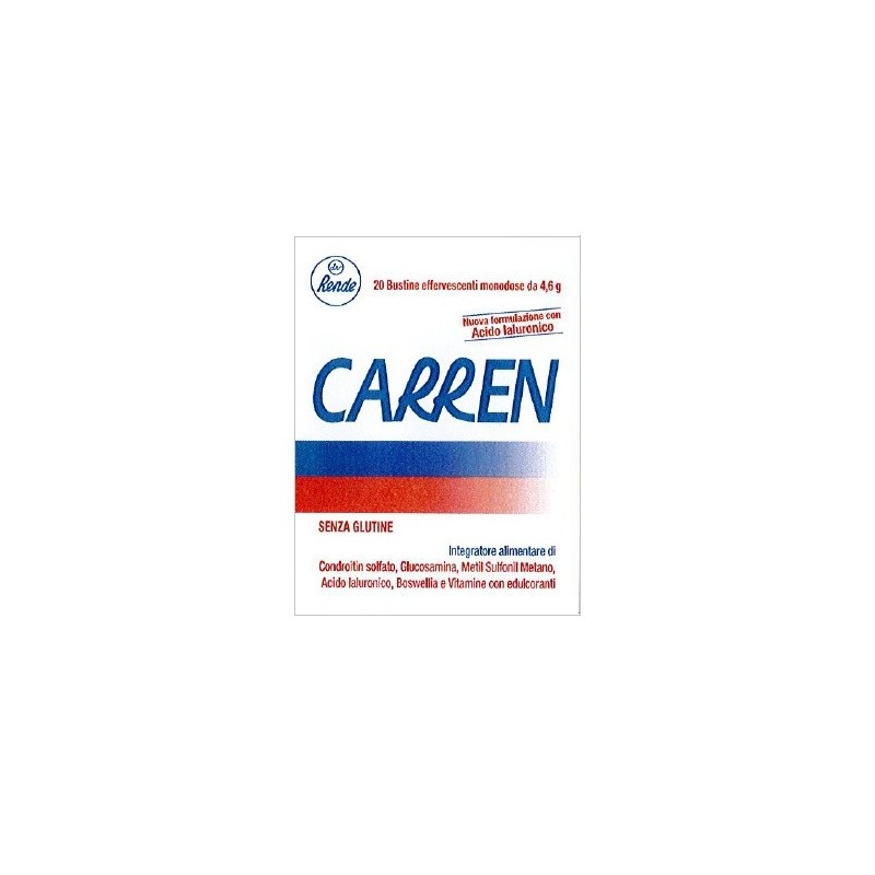 Carren 20 bustine effervescenti monodose da 4,6 g l'una Carren 20 bustine effervescenti monodose da 4,6 g l'una