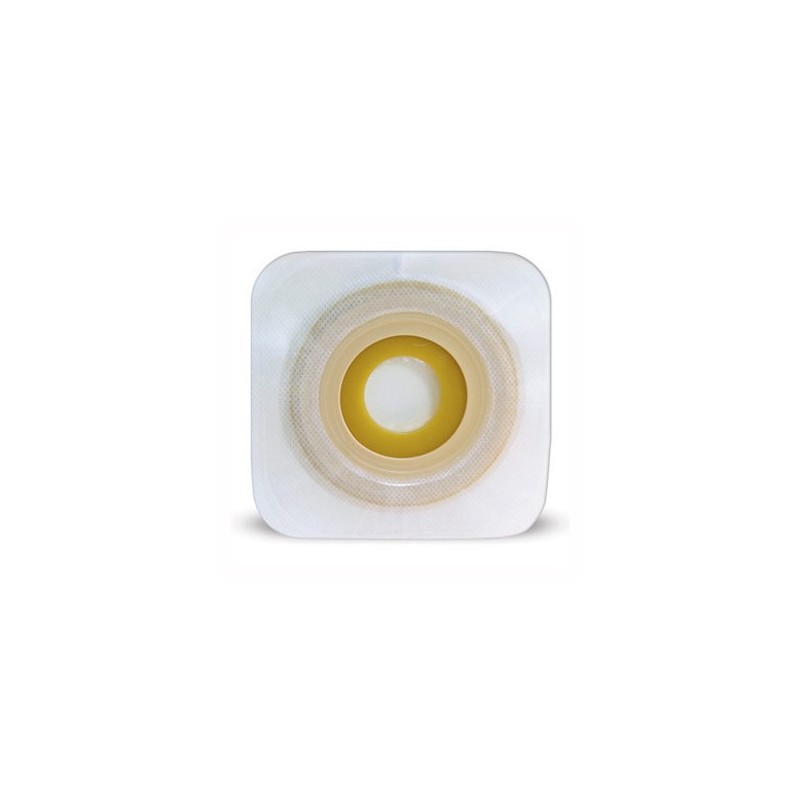 Placca piana modellabile per stomia due pezzi 22-33mm flangia 48mm con adesivo idrocolloidale 5 pezzi