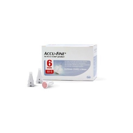 Ago per penna da insulina accu-fine pen needle accu-chek gauge 32 x 6mm 100 pezzi