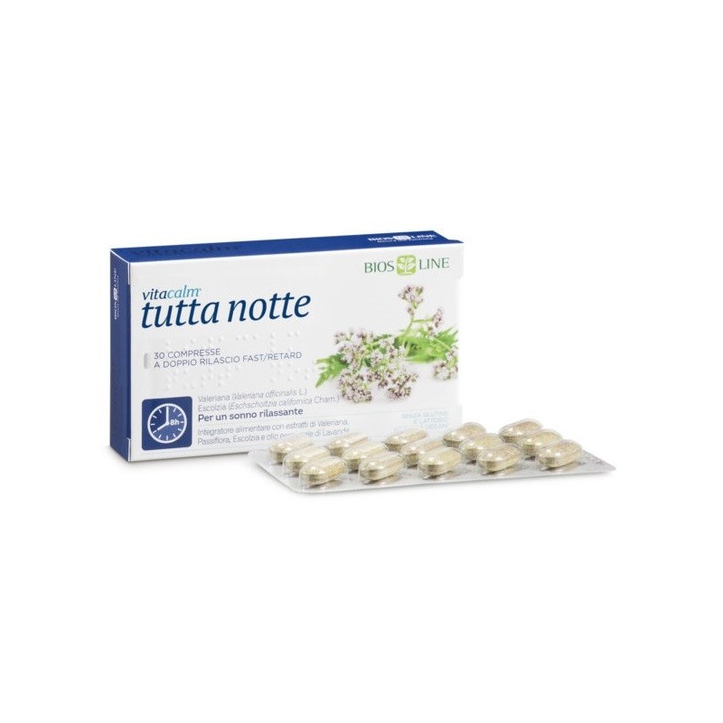 Vitacalm tutta notte fast/retard 30 compresse