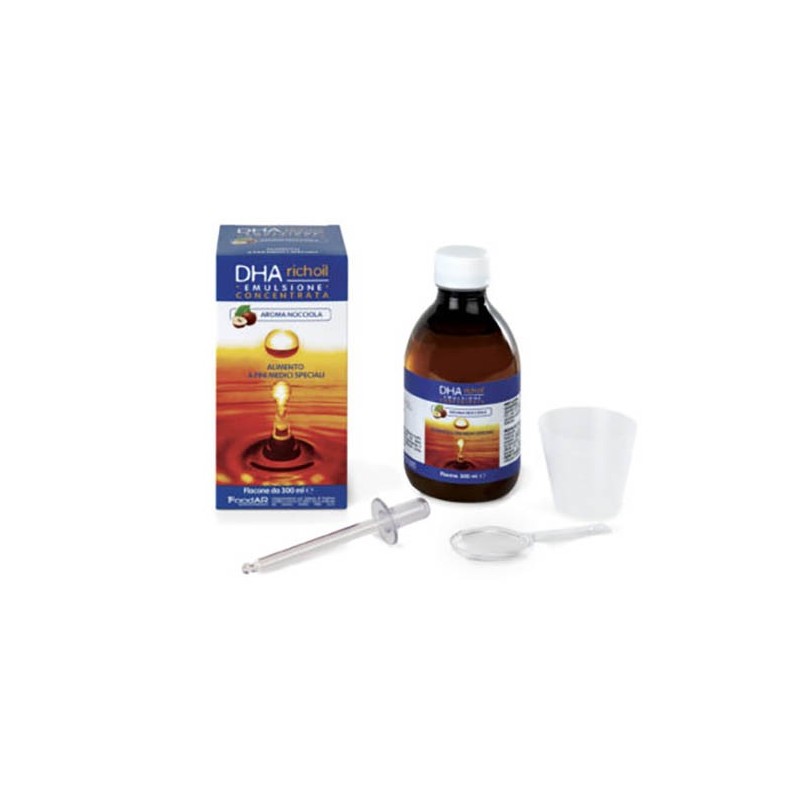 Dha richoil sciroppo al 25% di dha di origine algale gusto mandorla 30 ml