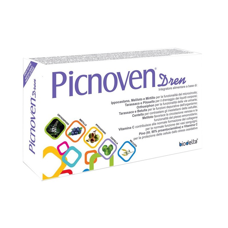 Picnoven dren 100 compresse 62 g Picnoven dren 100 compresse 62 g