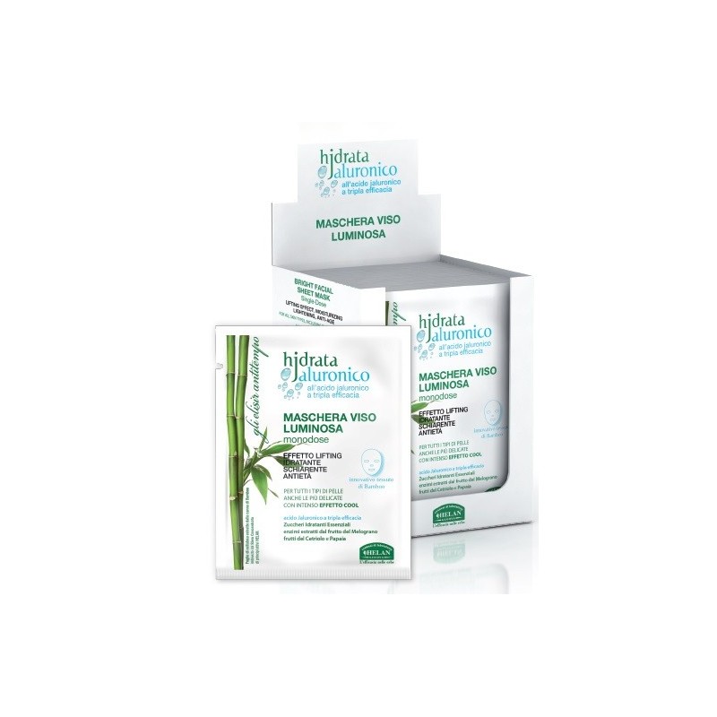 Hjdrata jaluronico maschera viso luminosa monodose 15 ml Hjdrata jaluronico maschera viso luminosa monodose 15 ml