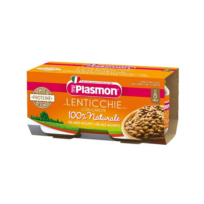 Plasmon omogeneizzato lenticchie 2 x 80 g