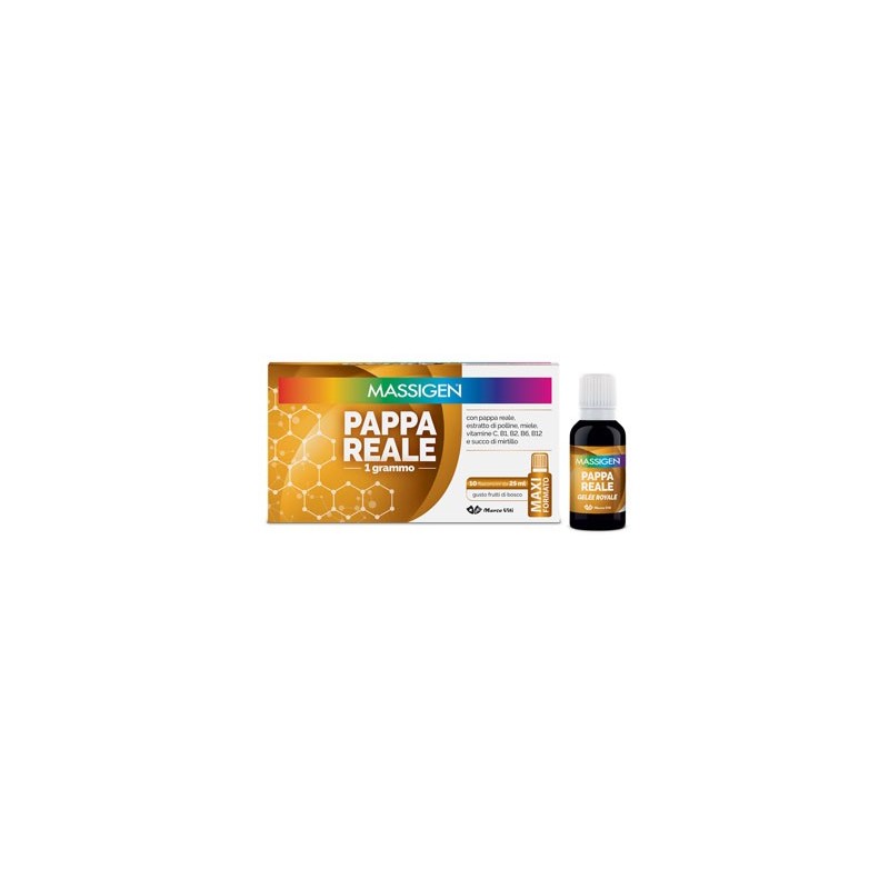 Massigen pappa reale 10 flaconi da 25 ml