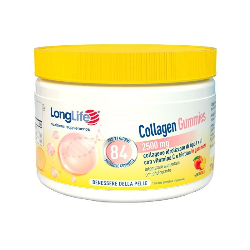 Longlife collagen gummies 625mg 84 gommose