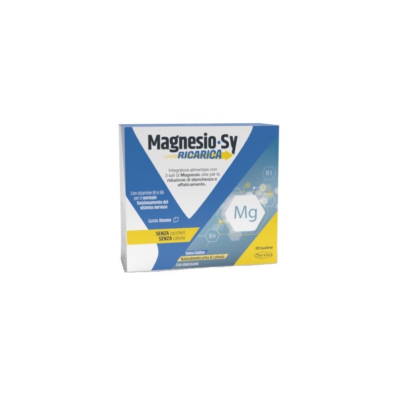Magnesio sy ricarica 20 bustine Magnesio sy ricarica 20 bustine