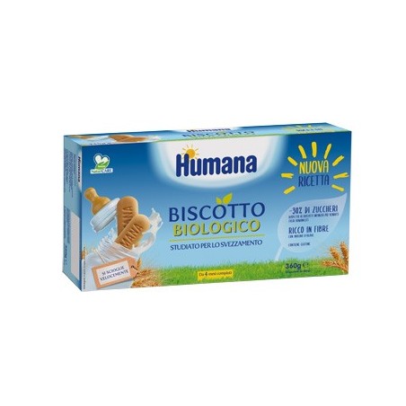 Humana biscotto baby bio 2 sacchetti da 180 g