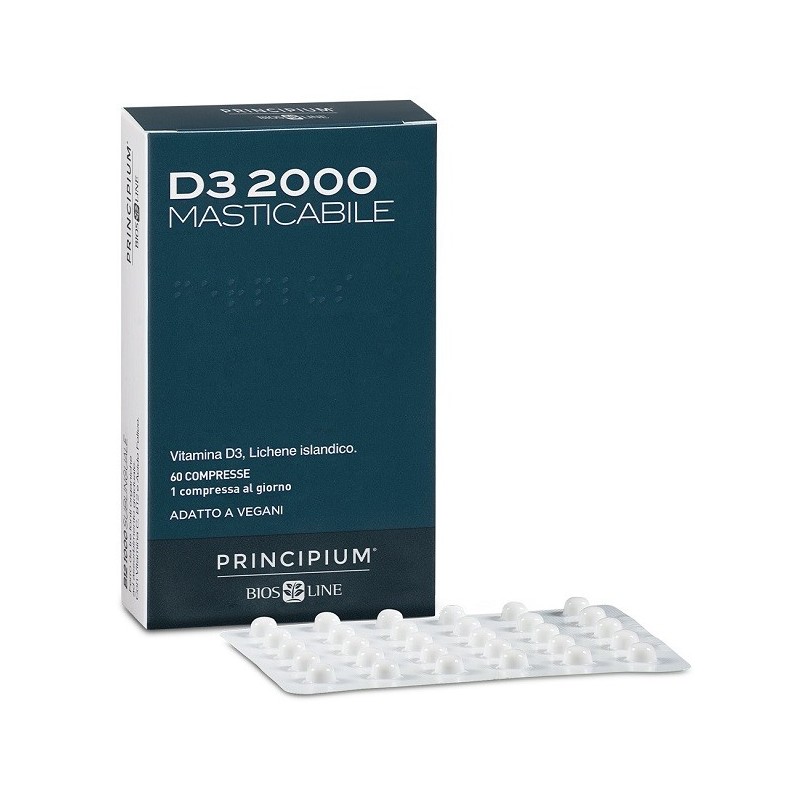 Principium d3 2000 masticabile 60 compresse