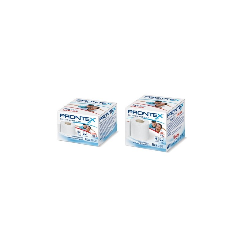Benda in cotone prontex fixa tape m 10 x 3,8 cm bianco