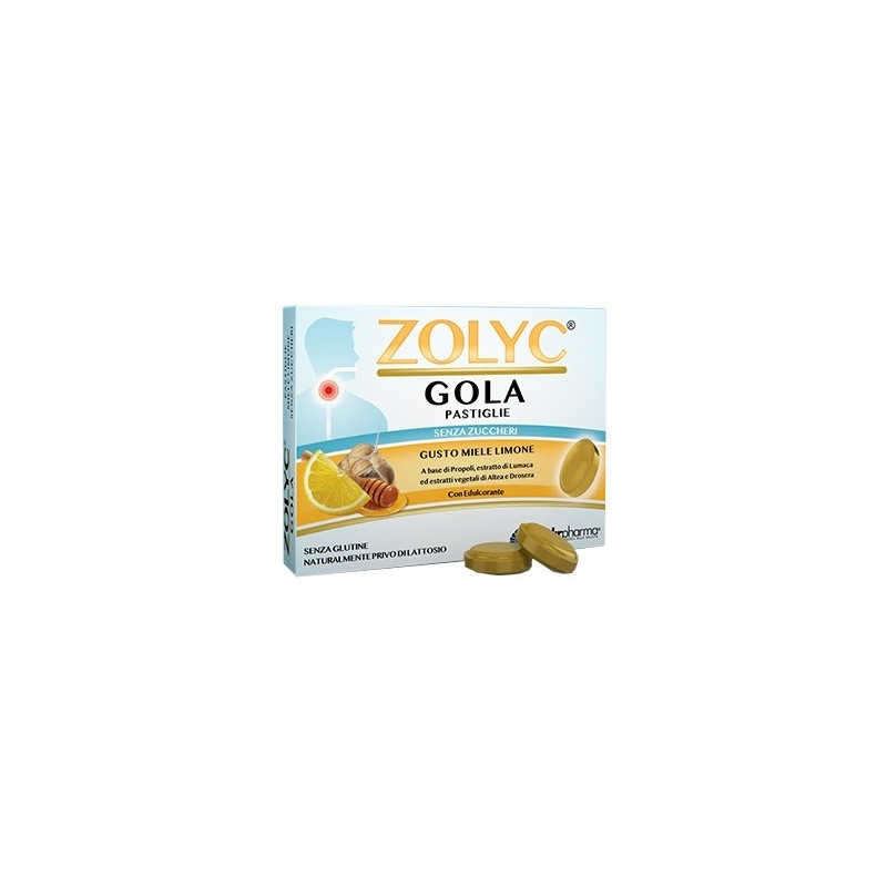 Zolyc gola miele/limone senza zuccheri 36 pastiglie