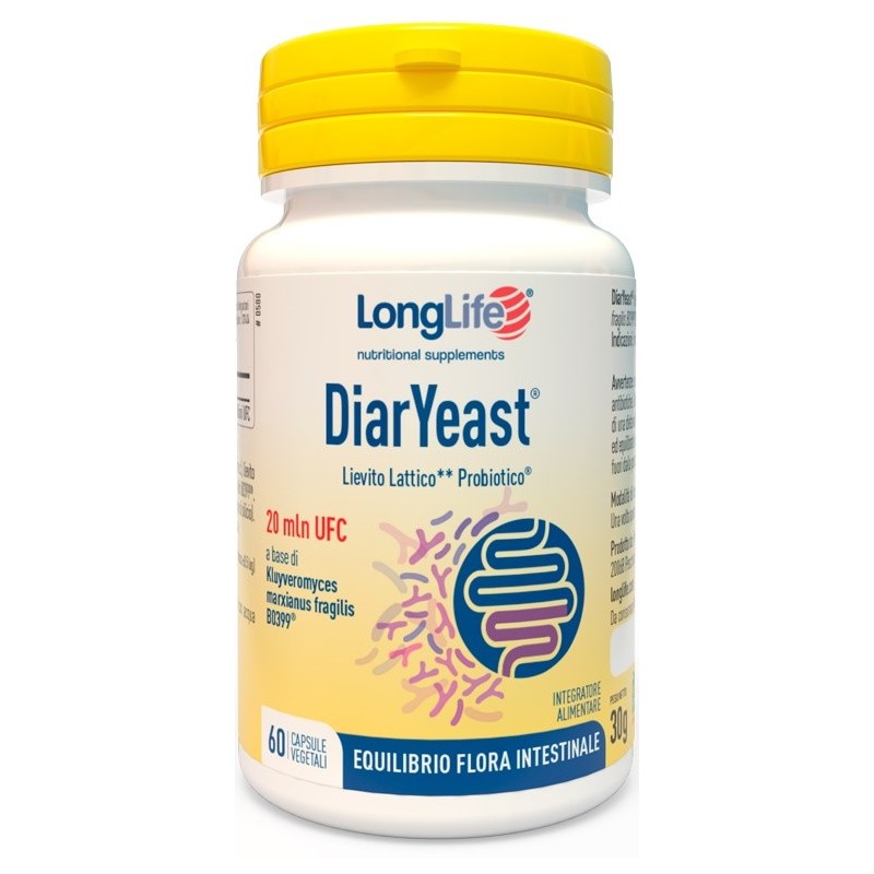 Longlife diaryeast 60 capsule vegetali