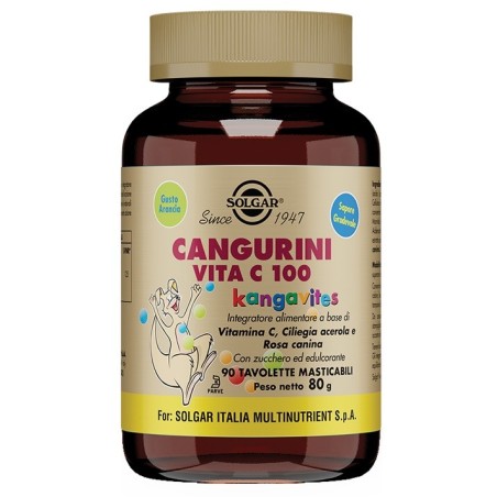 Cangurini vita c 100 90 tavolette masticabili