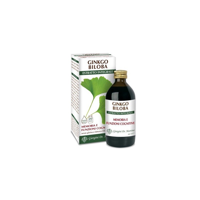 Ginkgo biloba estratto integrale 200 ml Ginkgo biloba estratto integrale 200 ml