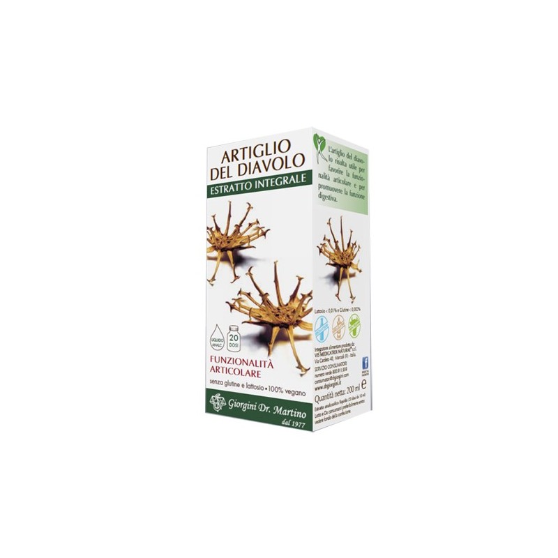 Artiglio del diavolo estratto integrale 200 ml Artiglio del diavolo estratto integrale 200 ml